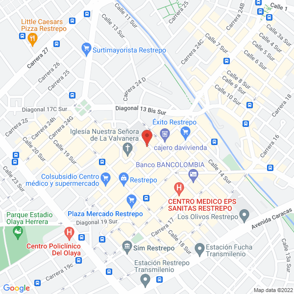 Mapa de Eléctricos Vergara