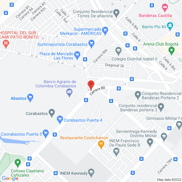 Mapa de Despensa Andina S.A.S.