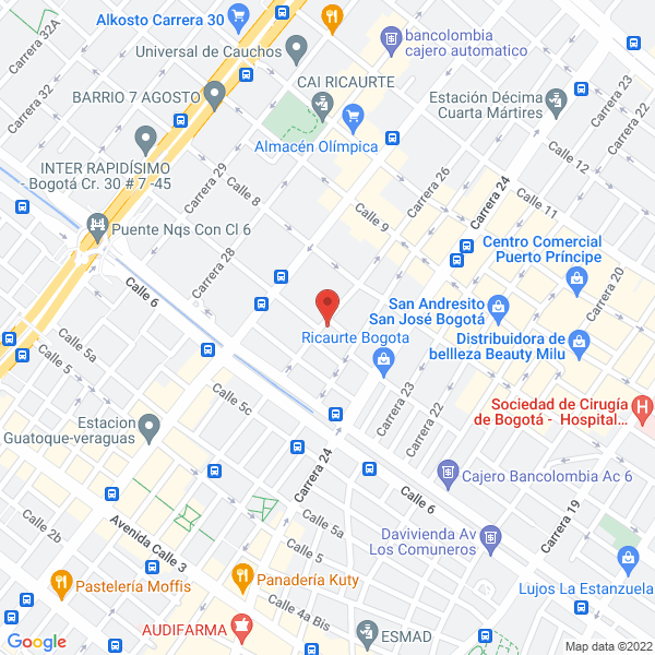 Mapa de Direcciones W Mogollon