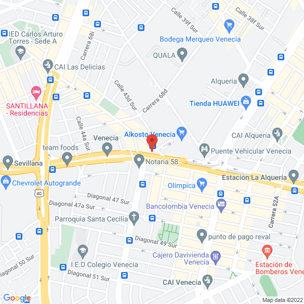 Mapa de Distrirepuestos Y Servicios Ltda.
