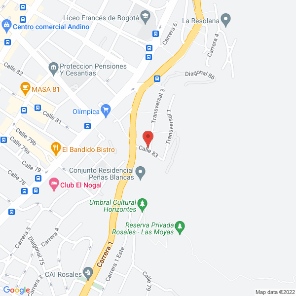 Mapa de Edificio Retiro Parque 83
