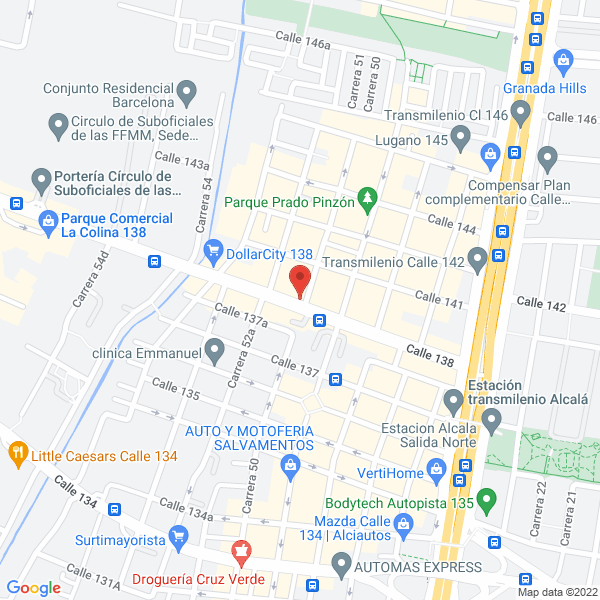 Mapa de Electricos La Colina