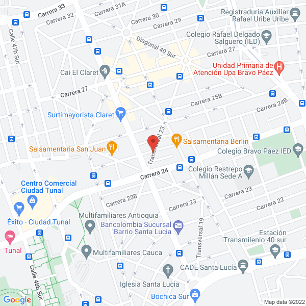Mapa de Escuela Hogar Bertha Hernandez