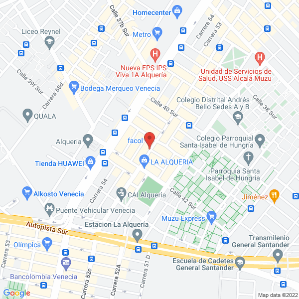 Mapa de Escuela Integral María C. Decora
