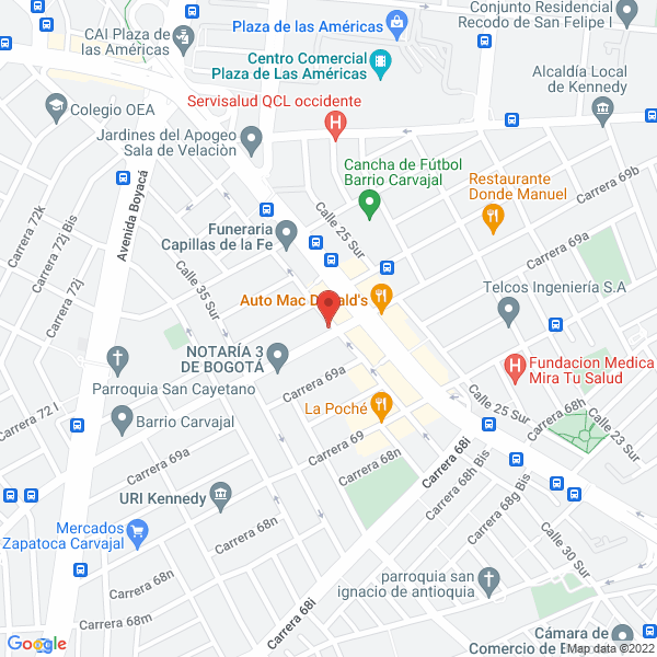 Mapa de Esmec Distribuciones
