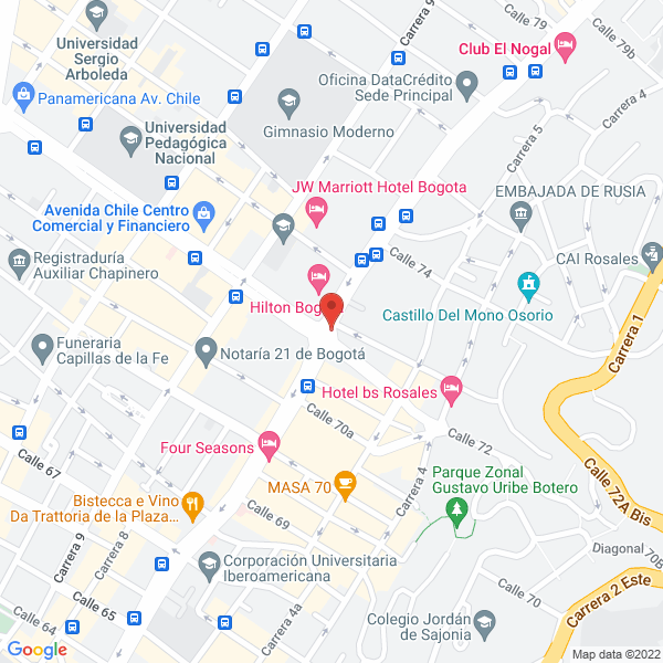 Mapa de Federación Colombiana De Golf