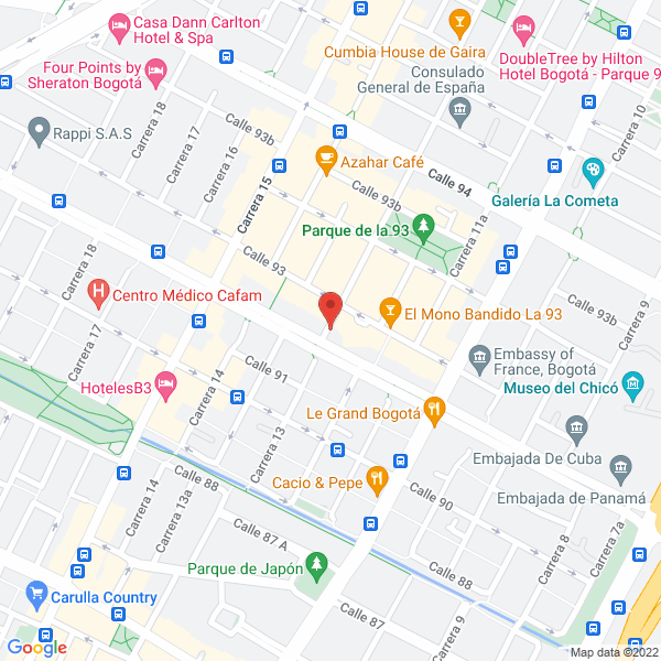 Mapa de Fundación Mar Blanco