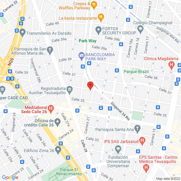 Mapa de Fundacion Para El Desarrollo De Las Ciencias De La Comunicacion Social Fundemos