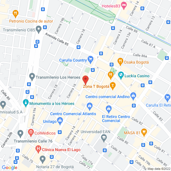 Mapa de Fundación Presencia