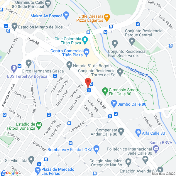 Mapa de Galería De .Arte Carlos Robayo