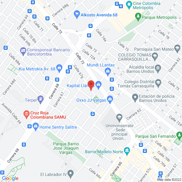 Mapa de Games Y Telecomunicaciones Ltda.