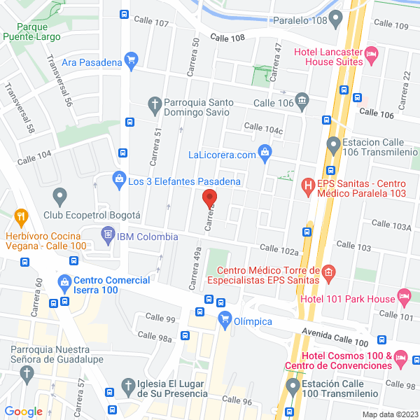 Mapa de Garcia Taborda Y Cia S.C.A.