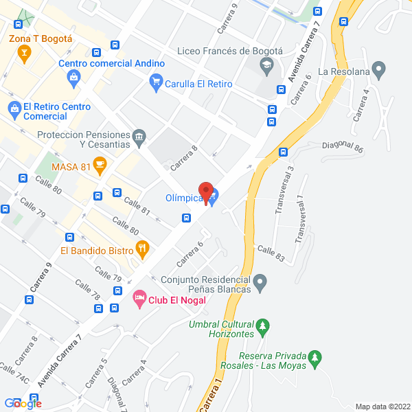 Mapa de Grial Asesores Ltda