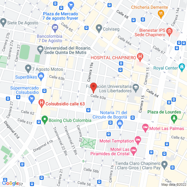 Mapa de Inversiones Y Construcciones Omp Ltda