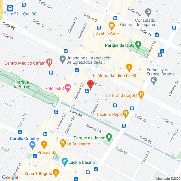 Mapa de Inversiones Y Construcciones Pirámide S. En C.