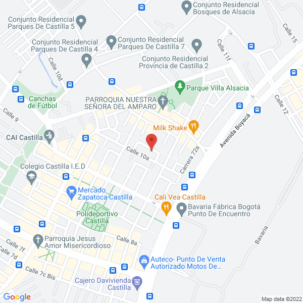 Mapa de Jardín Infantíl Kinder Garten Americano