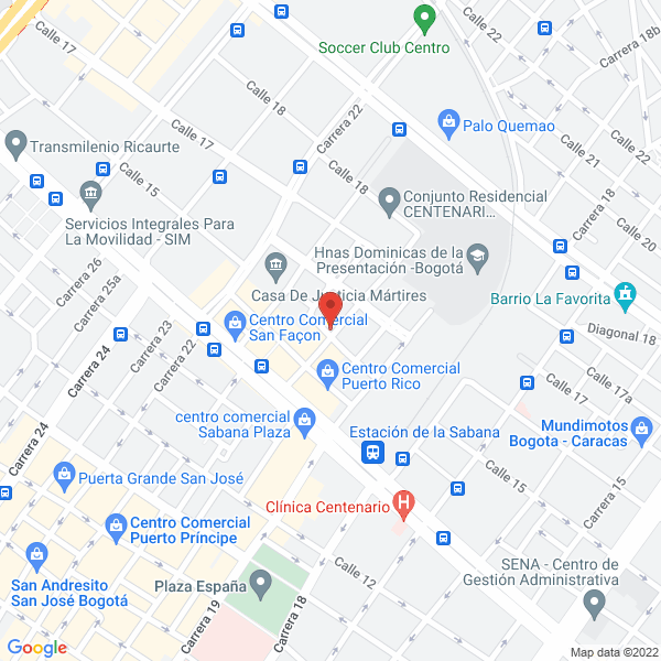 Mapa de Jardín Infantil Y Guardería Verde Manzana