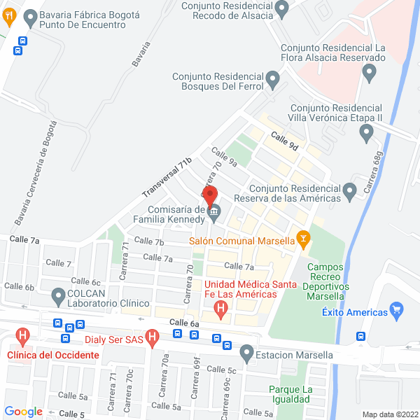 Mapa de Jasen Consultores S.A.S.