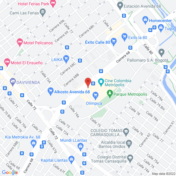 Mapa de Equimap Ltda.