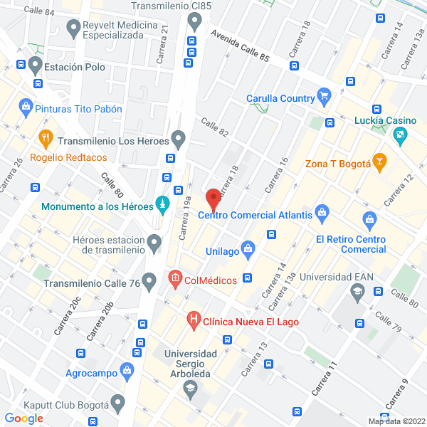 Mapa de Estrada Caro Ltda.
