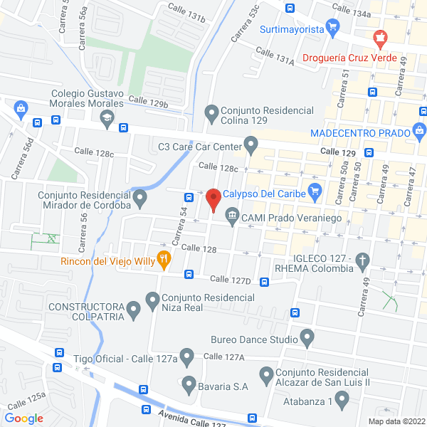 Mapa de Estucos De Colombia