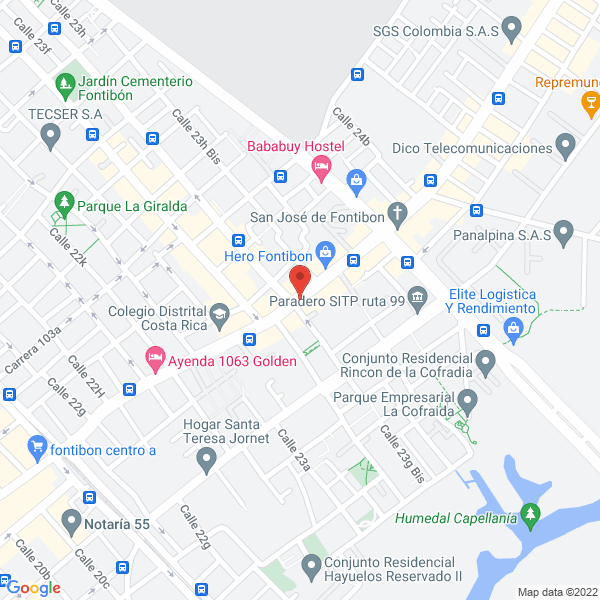 Mapa de Lavaseco Fontimatic