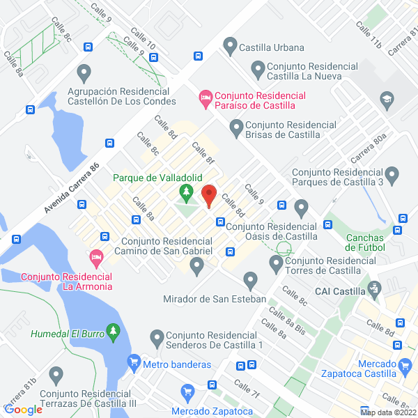 Mapa de Lavaseco Valladolid