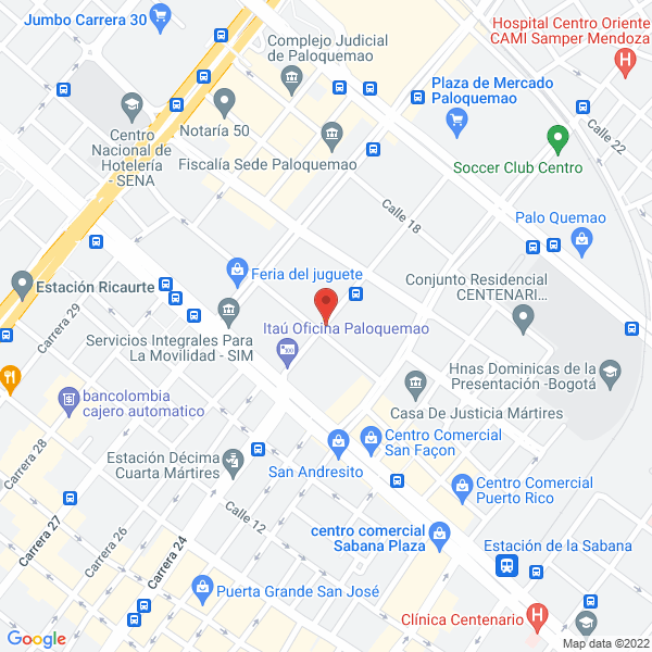 Mapa de Ferretería Sicar Ltda.