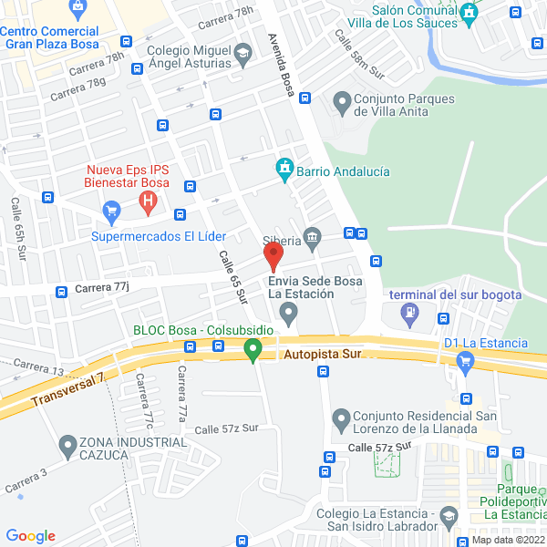 Map of Ferreteria Y Comercializadora Industrial