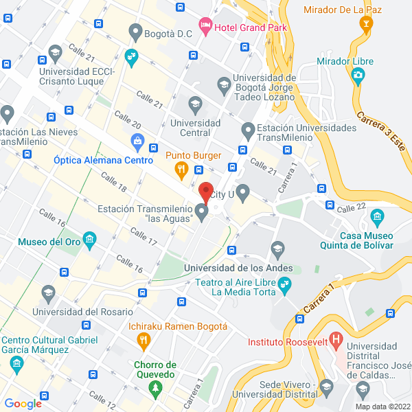 Mapa de Librería El Agora Ltda.