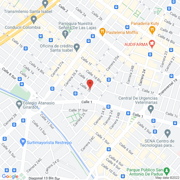 Map of Librería El Huerto Del Edén