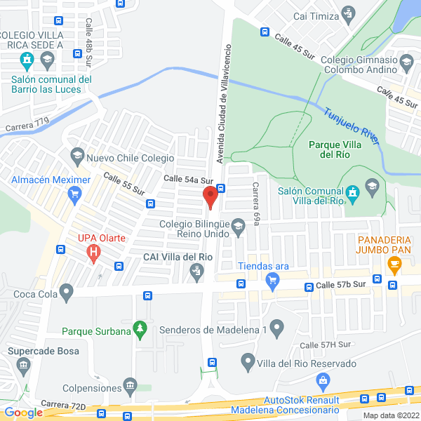 Mapa de Depósito Villa Olarte