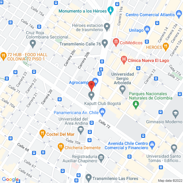 Mapa de Designia Dv