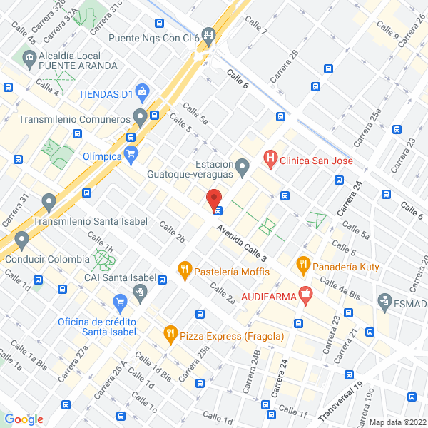 Mapa de Distribuidora La 27