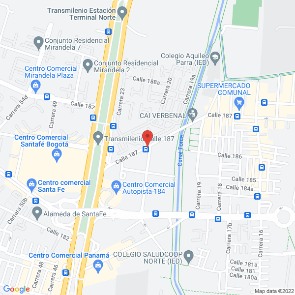 Map of El Diamante