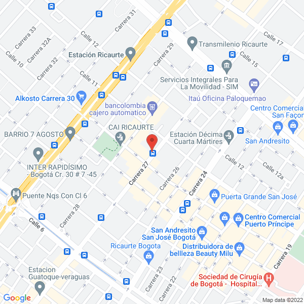 Map of Elmacén Vitricor