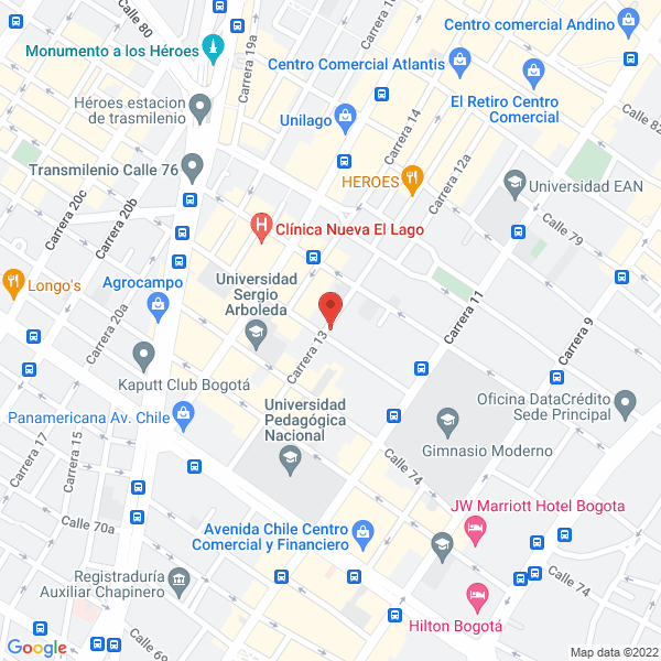 Map of Estrategia Comunicacion H R Asociados Ltda