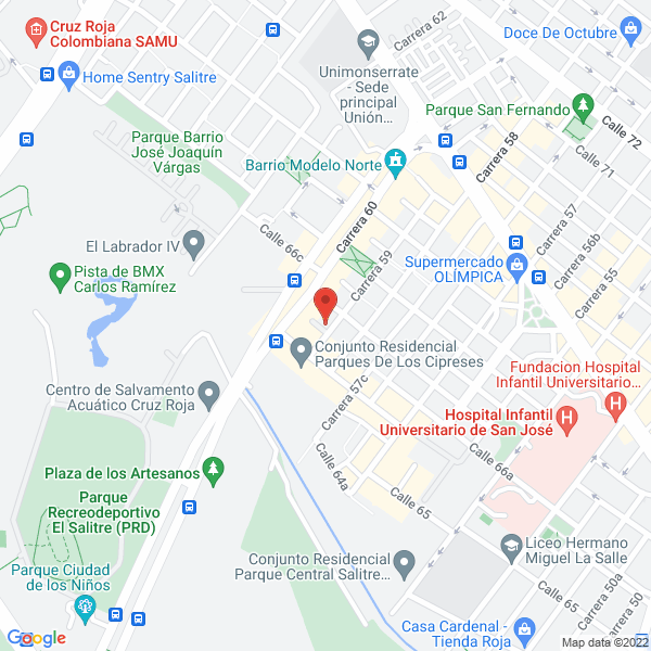 Map of Estructuras Construcciones Y Vías Ltda Ecovías Ltda