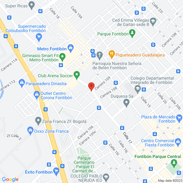Map of Exhostos Y Radiadores P Y R