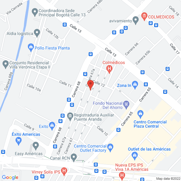 Map of Flexográficas Avila Y Cía. Ltda