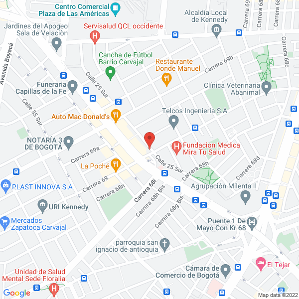 Map of Mecanizados Torsel
