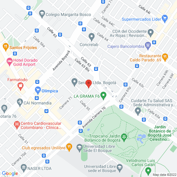 Map of Megatour S.A.S.