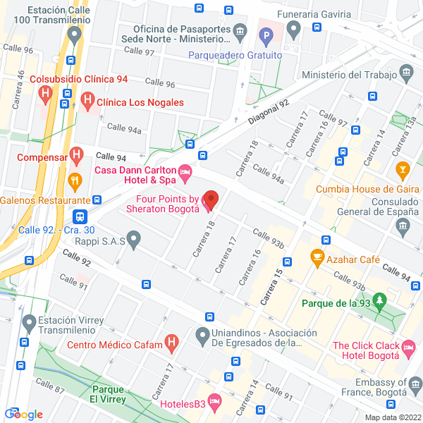 Map of Multiaseguradores De Colombia Ltda Asesores De Seguros
