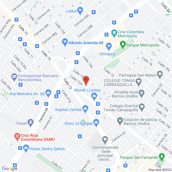 Map of Og Orlando Guarnizo