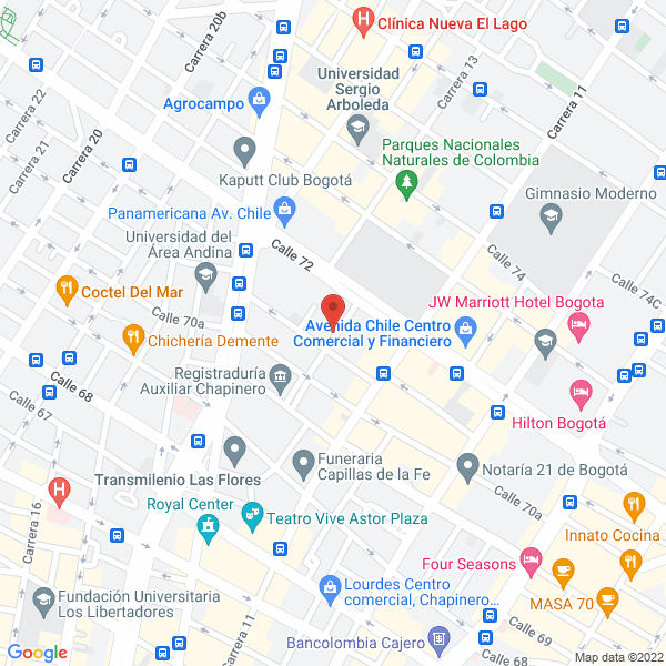 Map of Onteia Servicios Profesionales Ltda
