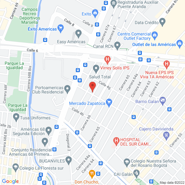 Map of Operador Logístico Empresarial Talencoop S.A.S.