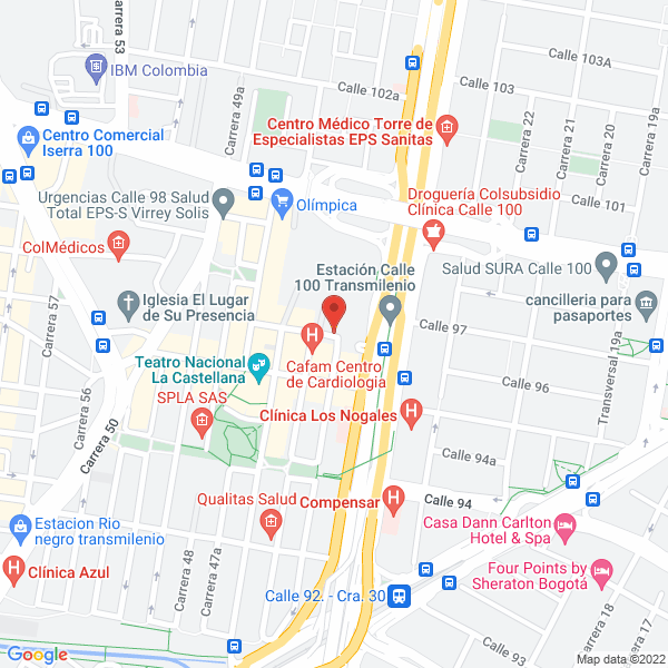Map of Pioneros Y Aventureros S.A.S.