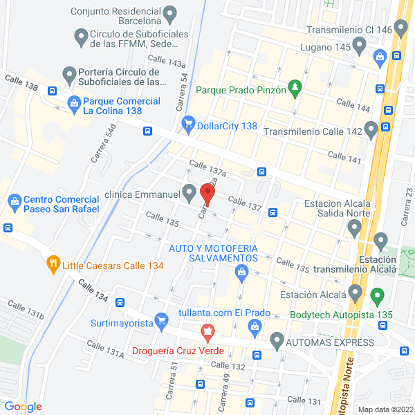 Map of Prendas Y Puntadas