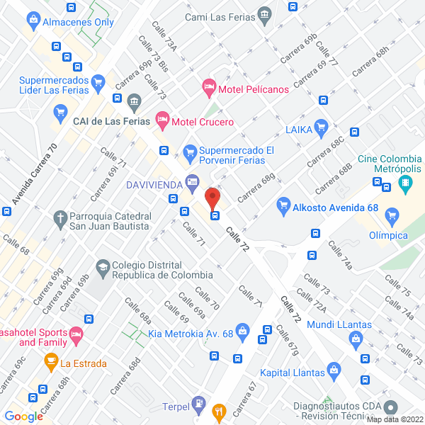Map of Proyectos Empresariales Je Ltda.