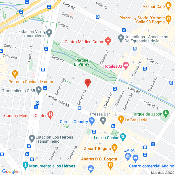 Map of Proyectos En Tecnologías De La Informacion Y Las Comunicaciones S.A.S.